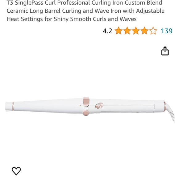 T3 single pass curling wand